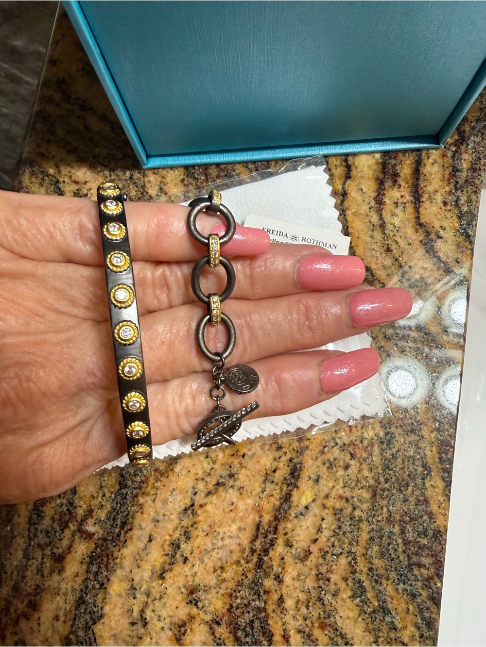 Renata Rubio Sterling Silver Set Of 2 Bracelets NWT NIB - Picture 7 of 8